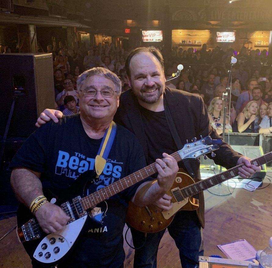 Judge Chuck Credo III with Chuck Credo IV at the New Orleans Beatles Festival